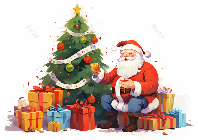 圣诞节礼物,插画/手绘图,插画/手绘图库,插画/手绘图下载,插画/手绘